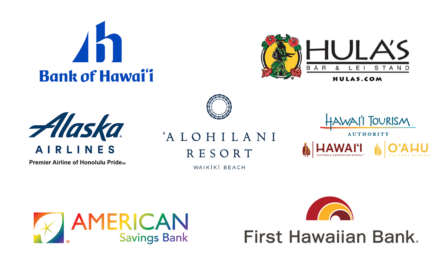Honolulu Pride 2023 Visionary Sponsors