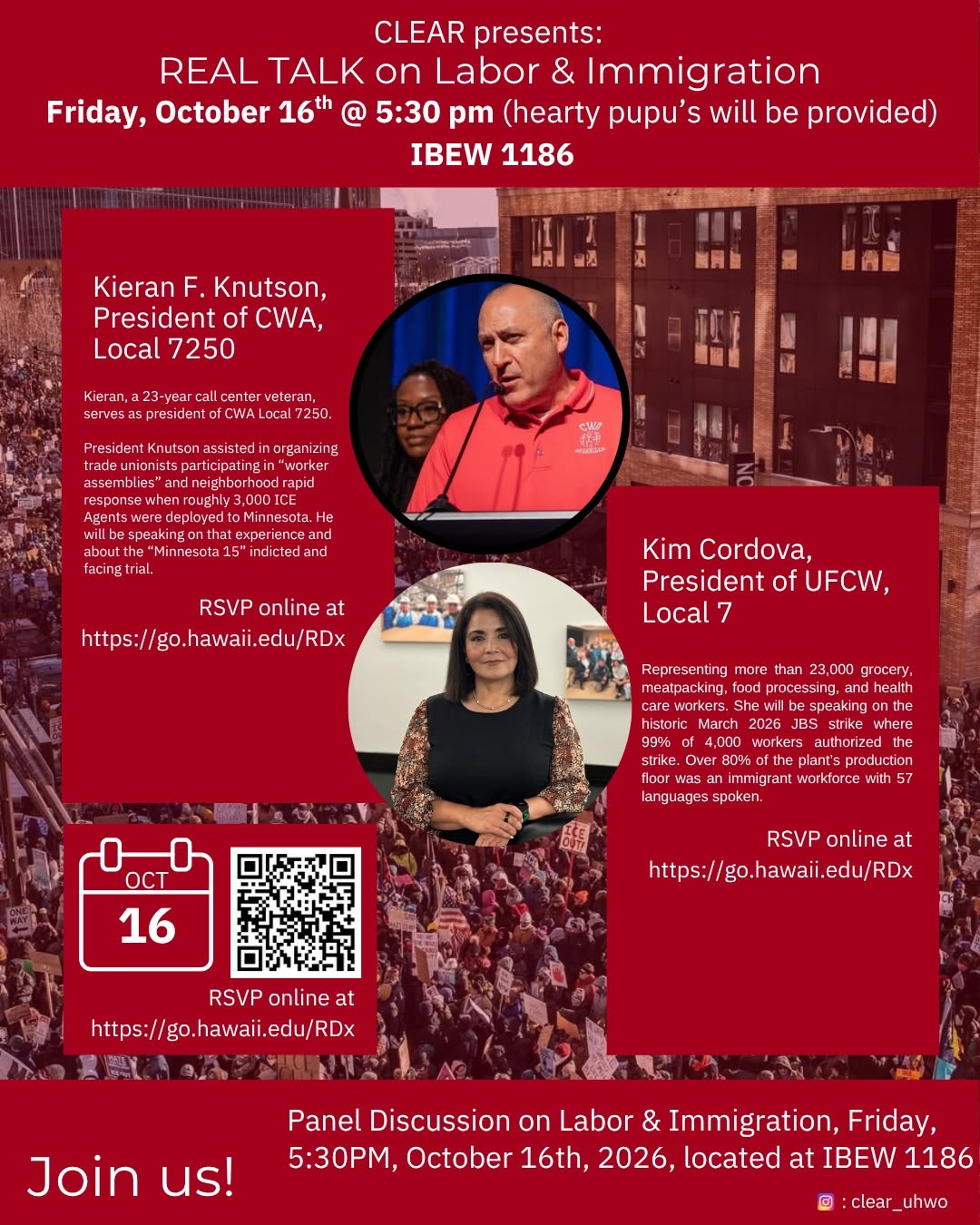 The Power of Solidarity” Discussion on Labor & Immigration